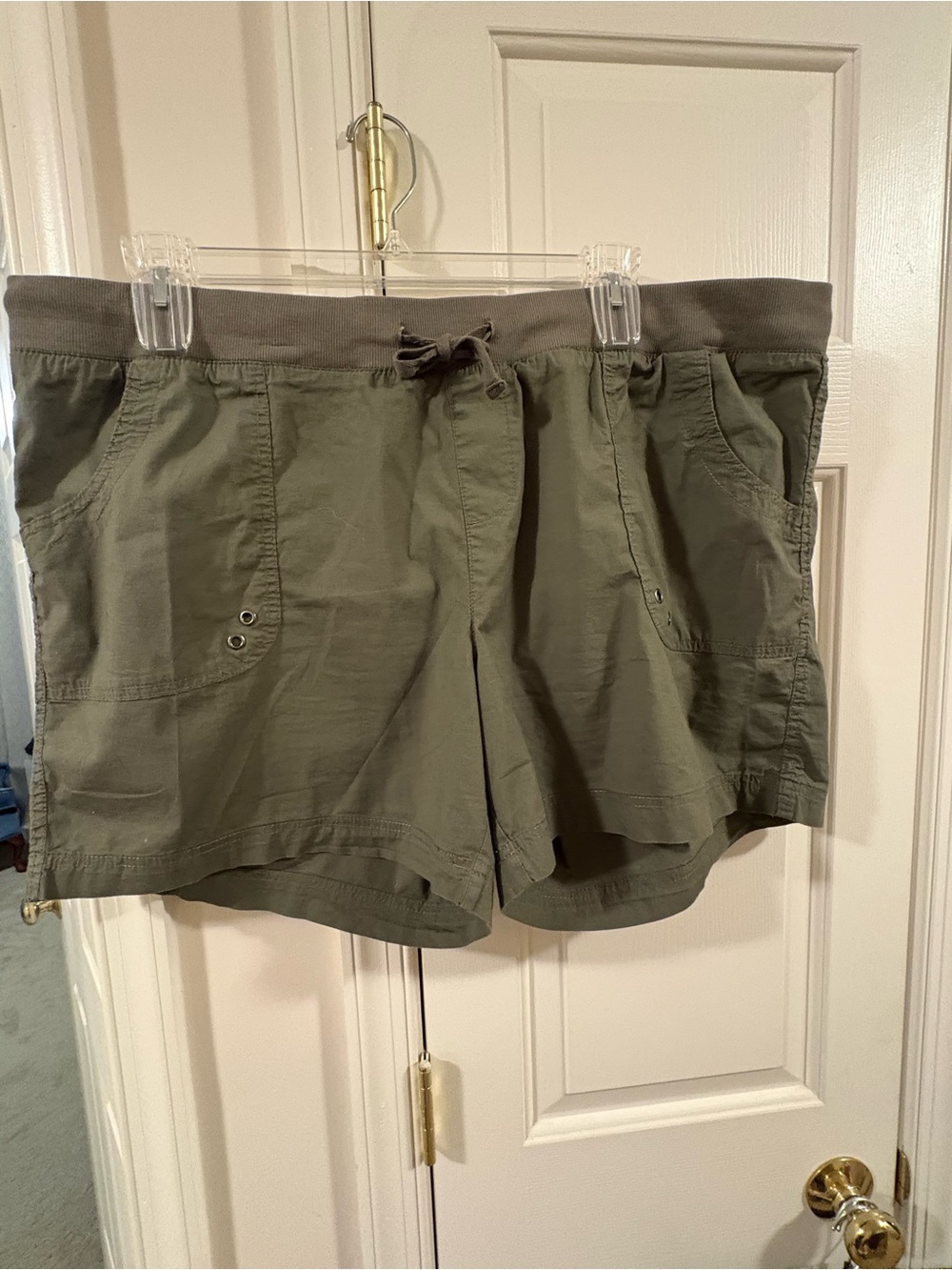 dash Olive Green Women's Drawstring Casual Shorts